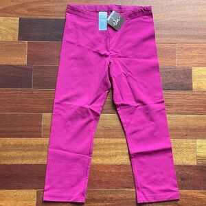 New Tea Collection girls Sz 10 capri leggings dahlia